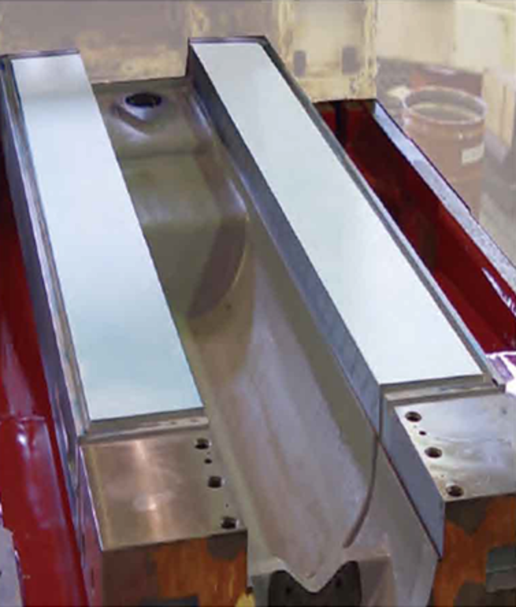 Re-polishing of sliding surface