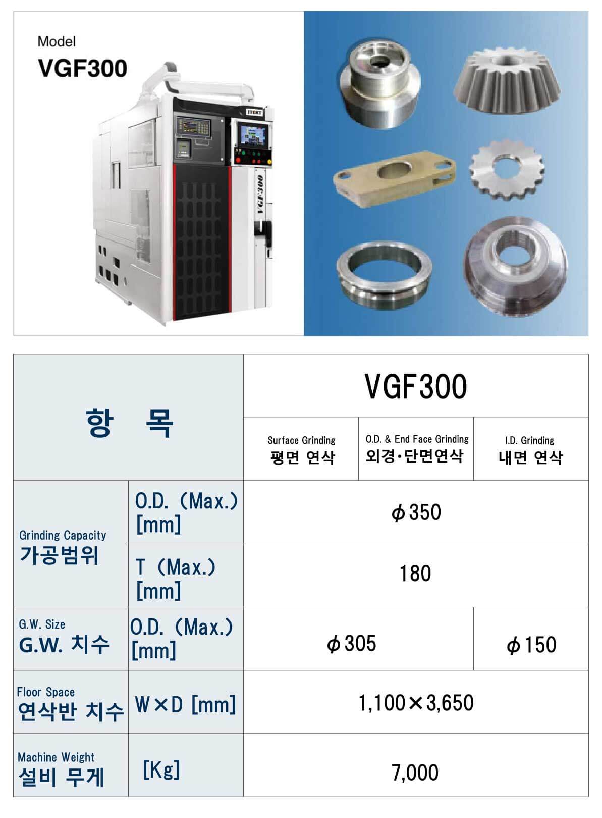 입형 연삭반 VGF300