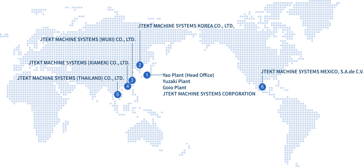 KOYO MACHINE INDUSTRIES CO.,LTD. Production Sites and Affiliates