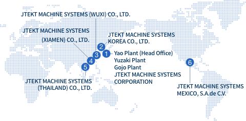 KOYO MACHINE INDUSTRIES CO.,LTD. Production Sites and Affiliates